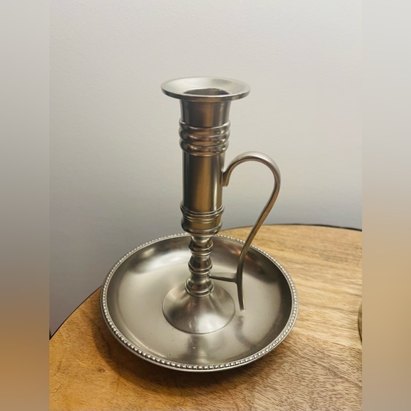 Vintage 90’s Pewter Candle Holder - Picture 3 of 5